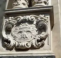 Baroque scrollwork from a church in Catania