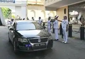 Sri Lanka Navy Volkswagen Passat Sedan with Two stars