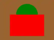 The distinguishing patch of the 2nd Battalion (Eastern Ontario Regiment), CEF.