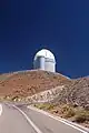 The road to the telescope at La Silla.