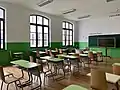 Inside one of the classrooms