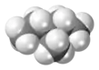 Spacefill model of 3-methylpentane