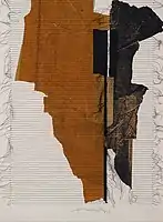 Figure III, sewn collage on canvas, 1994
