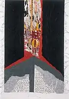 Untitled, collage on canvas, 1994