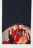 Chinatown New York, collage on canvas, 1997
