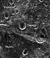 Mini SAR radar image of Erlanger crater by Chandrayaan-1.