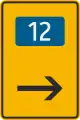 Direction to bypass route sign (Slovakia)