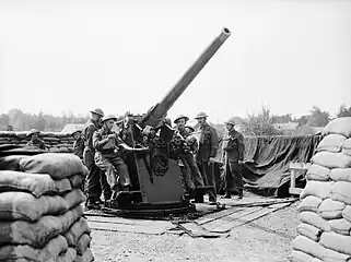 A static mount of the 99th Anti-Aircraft Regiment in Kent, May 1940