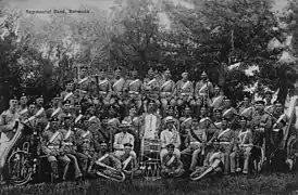 Band of the 3rd Battalion of The Royal Fusiliers in Bermuda circa 1903, while the battalion was part of the Bermuda Garrison