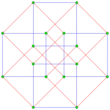 4{4}2,  or , with 16 vertices, and 8 (square) 4-edges