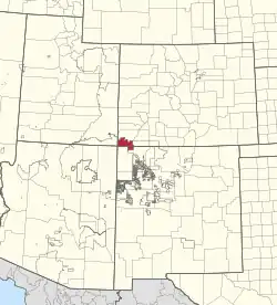 Location of the Ute Mountain Reservation