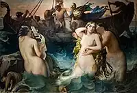 Ulysse et les sirènes (before 1848) by Victor Mottez