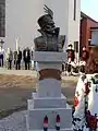 A bust of Zrinski for the 450th anniversary of the siege of Szigetvár, at Šenkovec, 2016