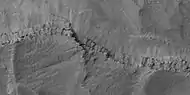 Layers and polygons in mound in Galle Crater, as seen by HiRISE under HiWish program