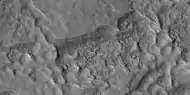 Close, side view of brain terrain from previous image, as seen by HiRISE under HiWish program