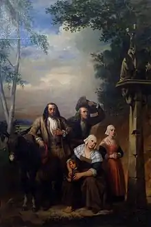 Breton Family, Praying at a Country Shrine