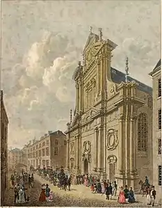 The Augustinian Temple, when it served as a Protestant church, 1830