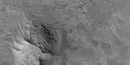 Close view of layers in a mound, as seen by HiRISE under HiWish program