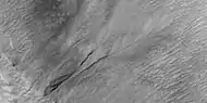 Close view of small gully, as seen by HiRISE under HiWish program