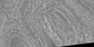 Close view of honeycomb terrain, as seen by HiRISE under HiWish program