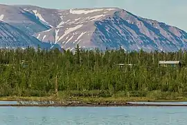Mountains near Norilsk, at the northwest end of the Putorana Plateau