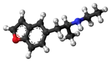 Ball-and-stick model of 5-EAPB molecule