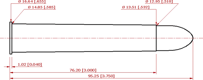 500 Nitro Express Cartridge Schematic