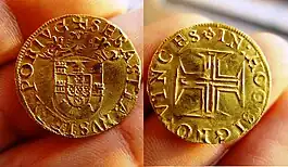Portuguese Gold Coin, sixteenth century.