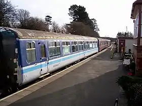 Mark 2 coaches 5174, 5132 and 9102 at the Northampton & Lamport Railway on 26 January 2008