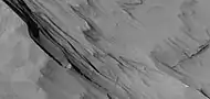 Close view of layers,  as seen by HiRISE under HiWish program