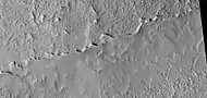 Close view of mantle near the dipping layers, as seen by HiRISE under HiWish program