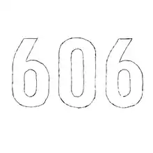 The 606 Group black on white logo as also used on the cover of a 606 demonstration