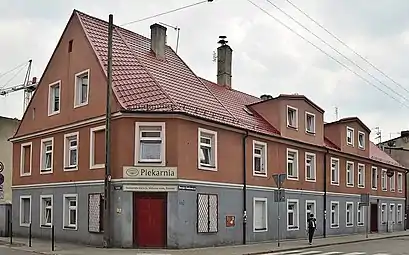 View of the corner house at Nr.60