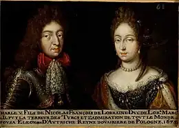61. Charles V, duc de Lorraine, et son épouse Eléonore de Habsbourg.jpg