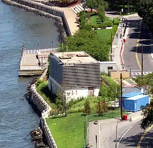 Ventilation structure on Roosevelt Island