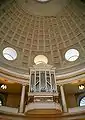 The church interior - organ and dome