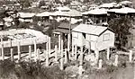 80 St Johns Ave under construction 1948. Ex army hut used as temporary accommodation.