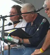 Palmer (center) at the 2009 Brooklyn Book Festival