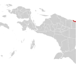 Location within Papua