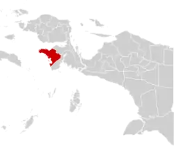 Location in Indonesian Papua
