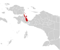 Location in Indonesian Papua