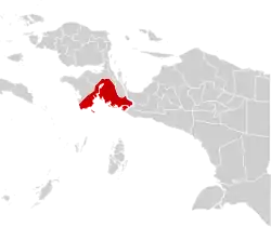 Location in Indonesian Papua