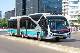 Image 145Youngman JNP6183BEV in Beijing (from Trolleybus)