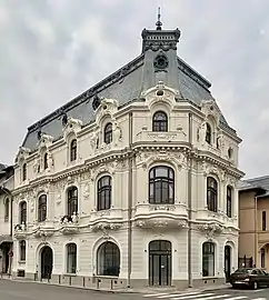 Mița the Cyclist House by Nicolae C. Mihăescu (1908), mix of Beaux Arts and Art Nouveau