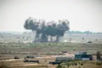 A-10 Thunderbolt II drops live Mk 82, 500lb bombs on the Grayling Aerial Gunnery Range during Exercise Northern Strike 2014