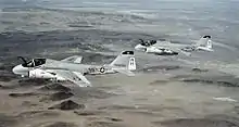 Two A-6E TRAM Intruders assigned to VA-95 in 1981.