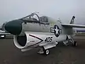 A-7D Corsair II after being re-painted as an A-7E from VA-25