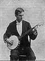 Alfred A. Farland, banjoist, 1894, from S. S. Stewarts's Banjo and Guitar Journal, June and July 1894.