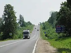 A14 in Svente Parish, Latvia