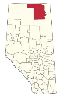 Location within Alberta